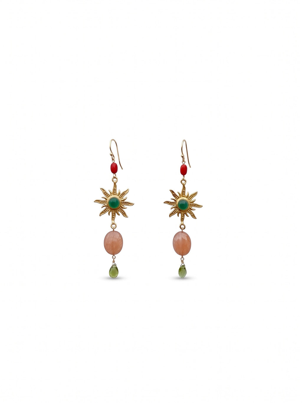 Suryaratna – flat lay product shot, white background angled pair view