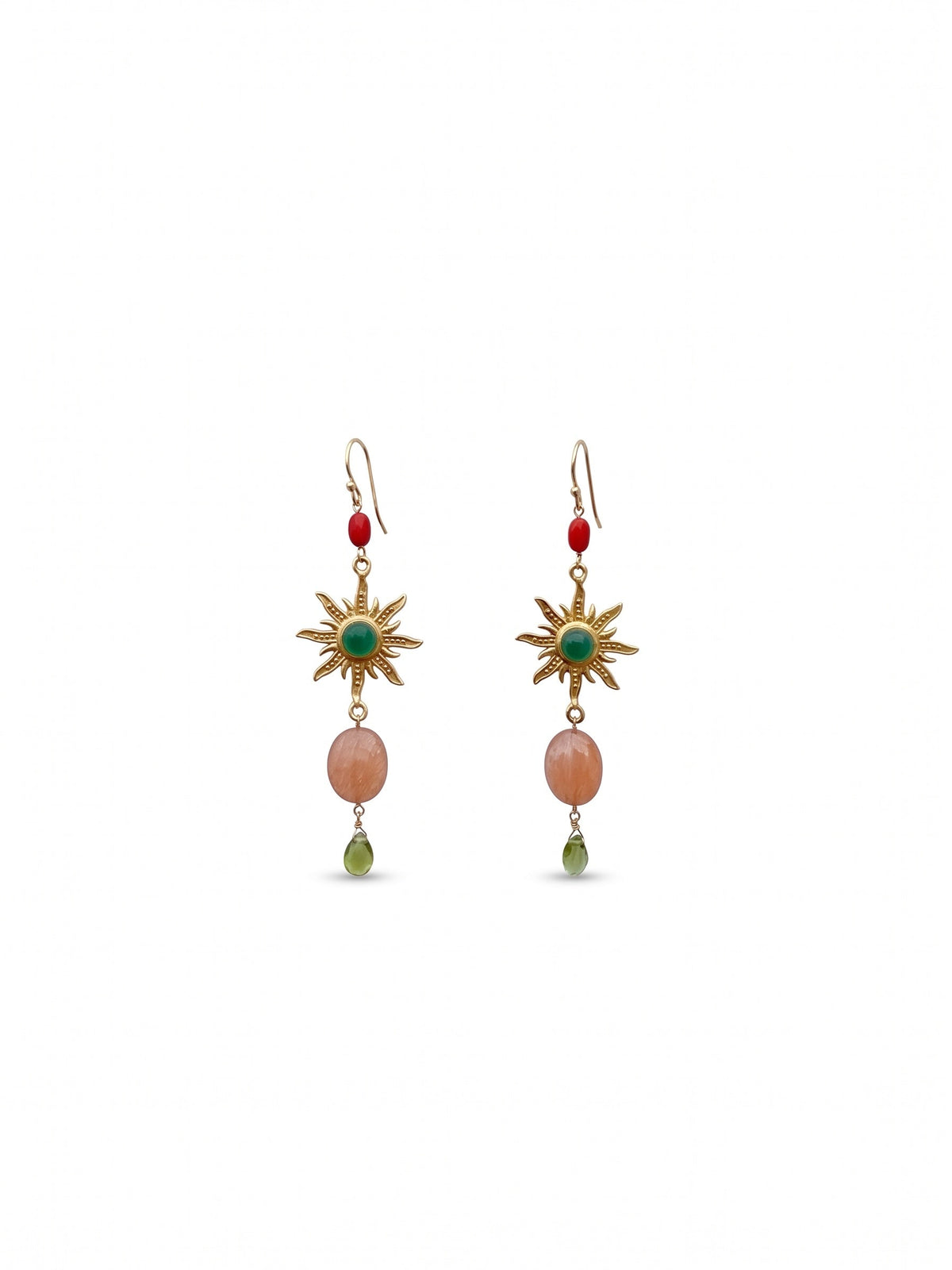 Suryaratna – flat lay product shot, white background angled pair view